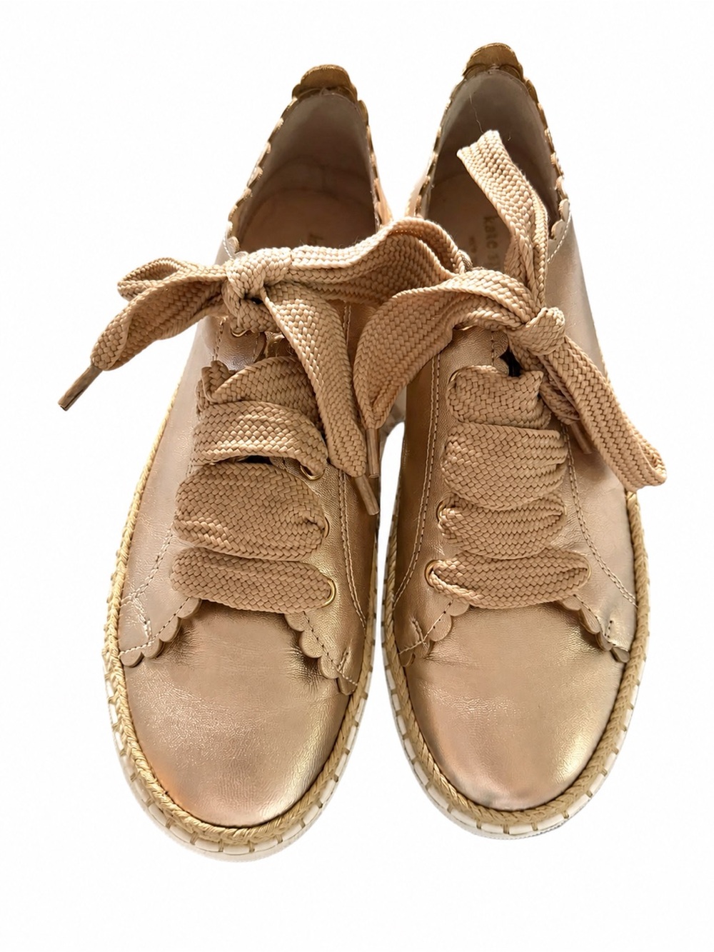 Kate Spade Lena Blush Pink Scalloped Espadrille Sneakers